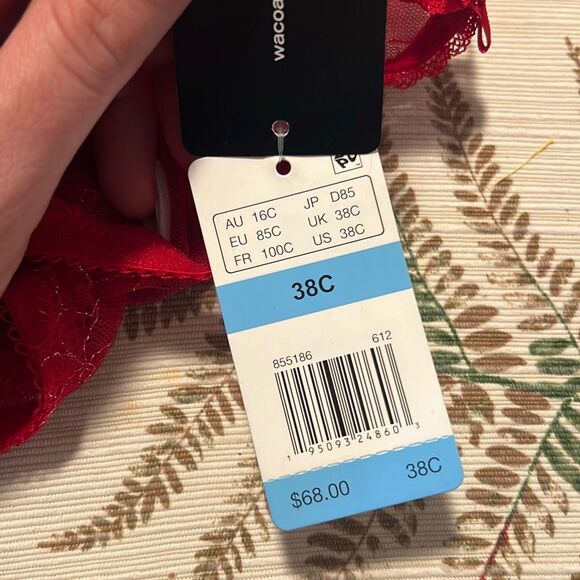 WACOAL Retro Chic Full Figure Unlined Lace Underwire Bra 38C - Picture 4 of 4